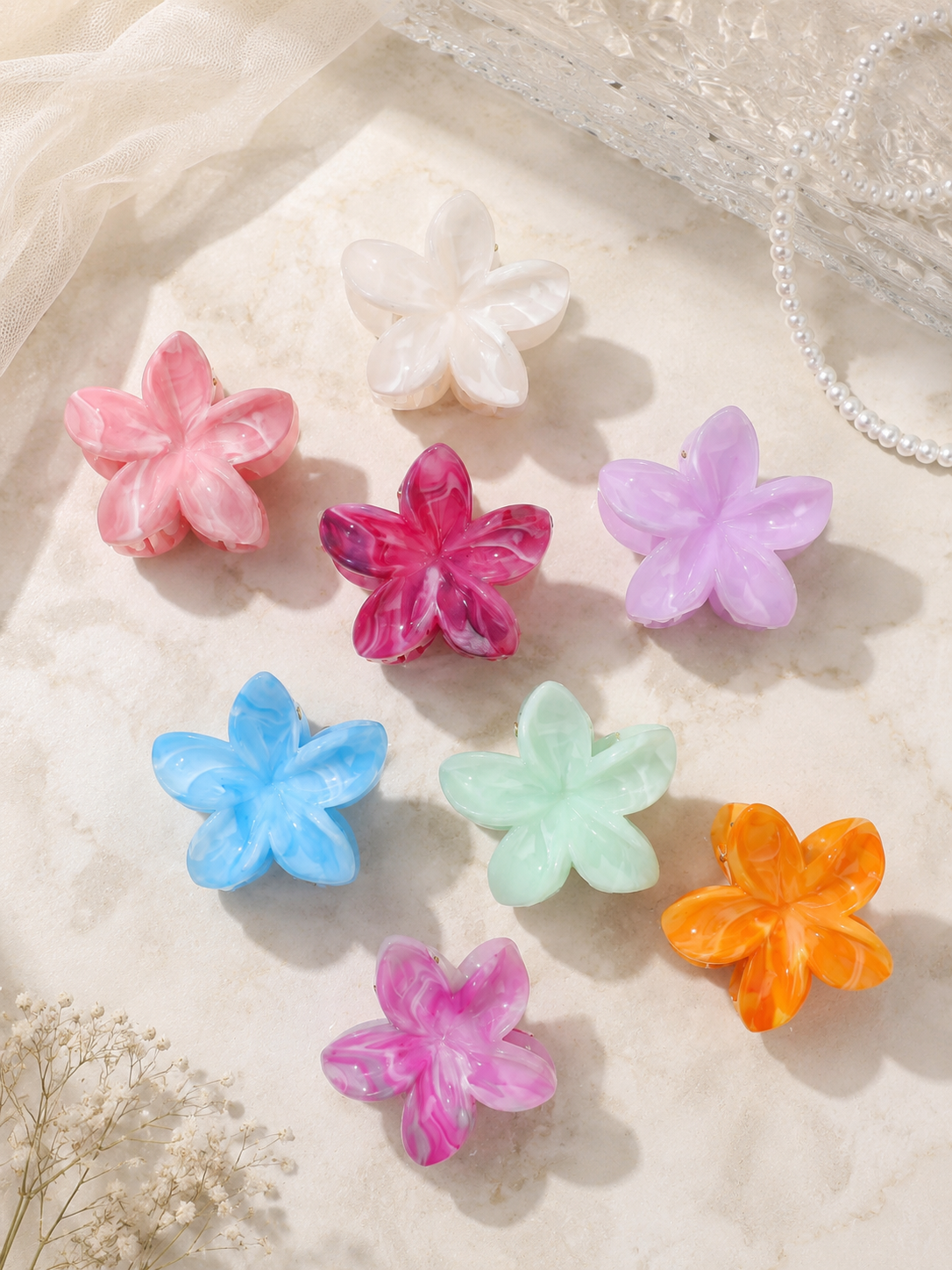 Flower Hair Clips Collection