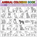 Animal Coloring Book – 25 Animals